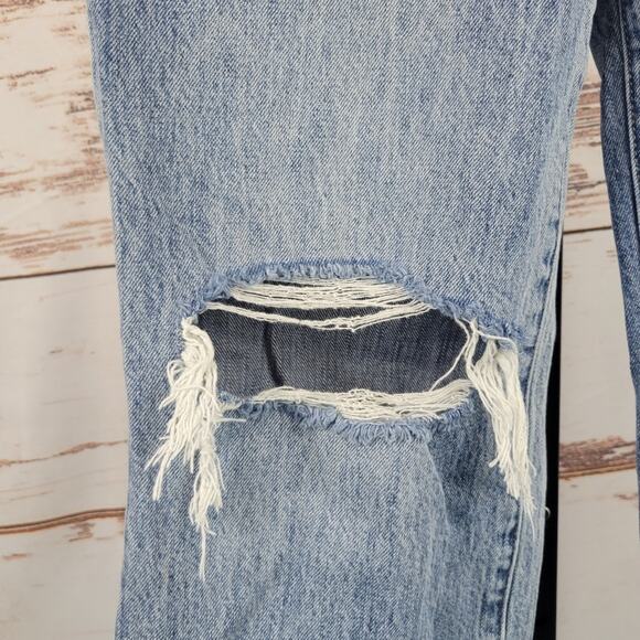 Pistola Cassie Distressed High Rise Straight Leg Jeans 28 - Picture 8 of 10